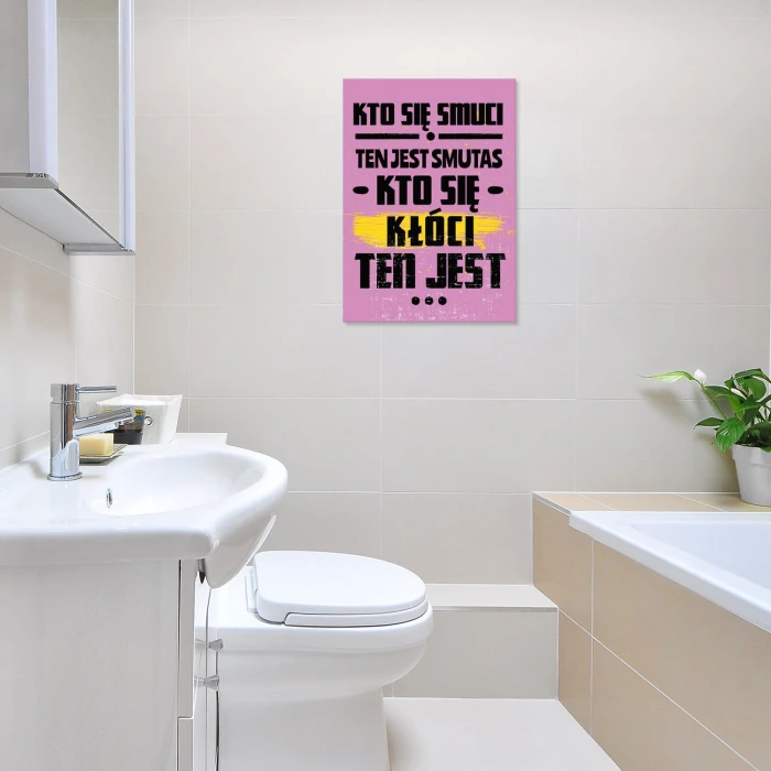 Plakat metalowy Kto się kłóci Prezent