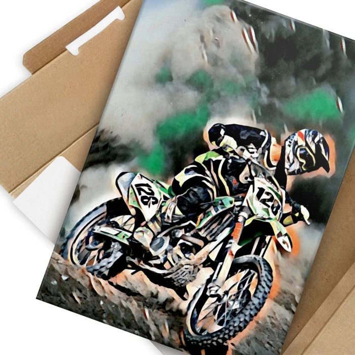 Plakat metalowy Motocykl Prezent
