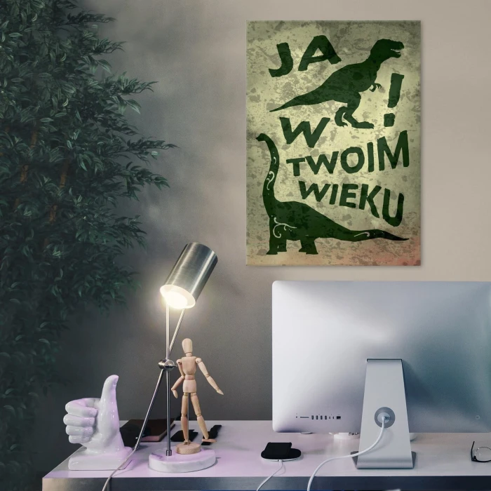 Plakat metalowy W twoim wieku Prezent