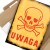 Plakat metalowy Uwaga! Prezent