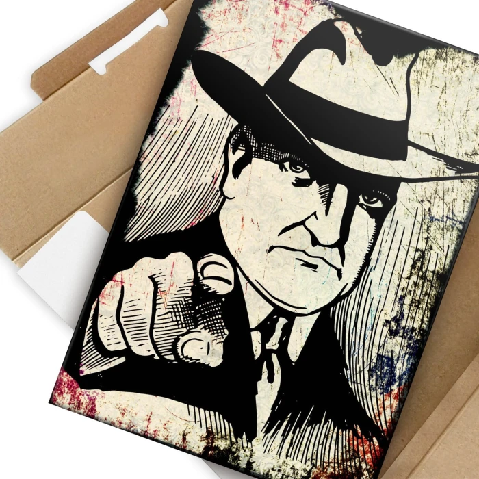 Plakat metalowy Gangster Prezent