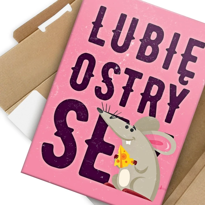 Plakat metalowy Lubię ostry ser Prezent
