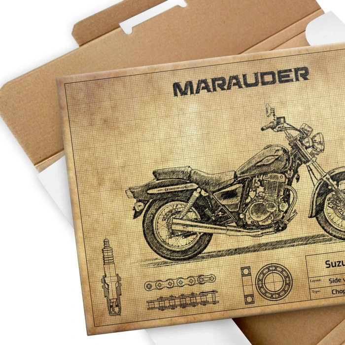Plakat metalowy Suzuki Marauder 125 Prezent