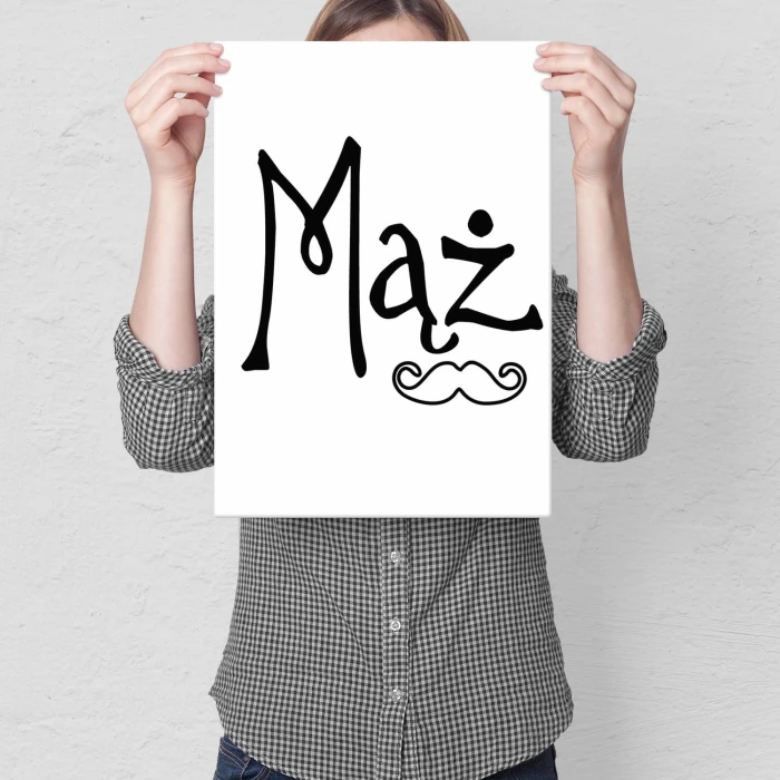 Plakat metalowy Mąż Prezent