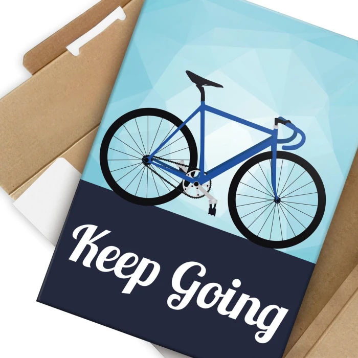 Plakat metalowy Keep going Prezent