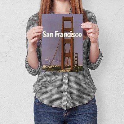 Plakat metalowy San Francisco