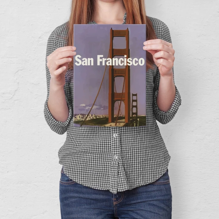 Plakat metalowy San Francisco