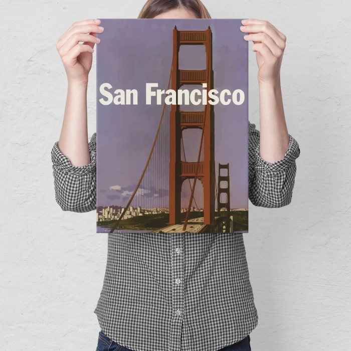 Plakat metalowy San Francisco