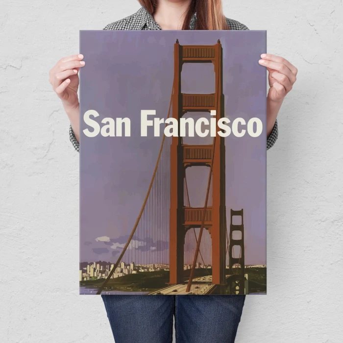Plakat metalowy San Francisco