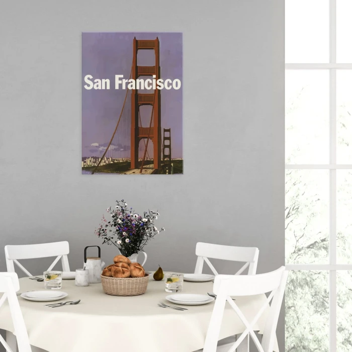 Plakat metalowy San Francisco