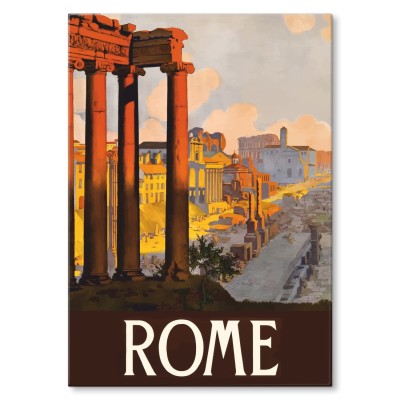 Plakat metalowy Rome Rzym Prezent