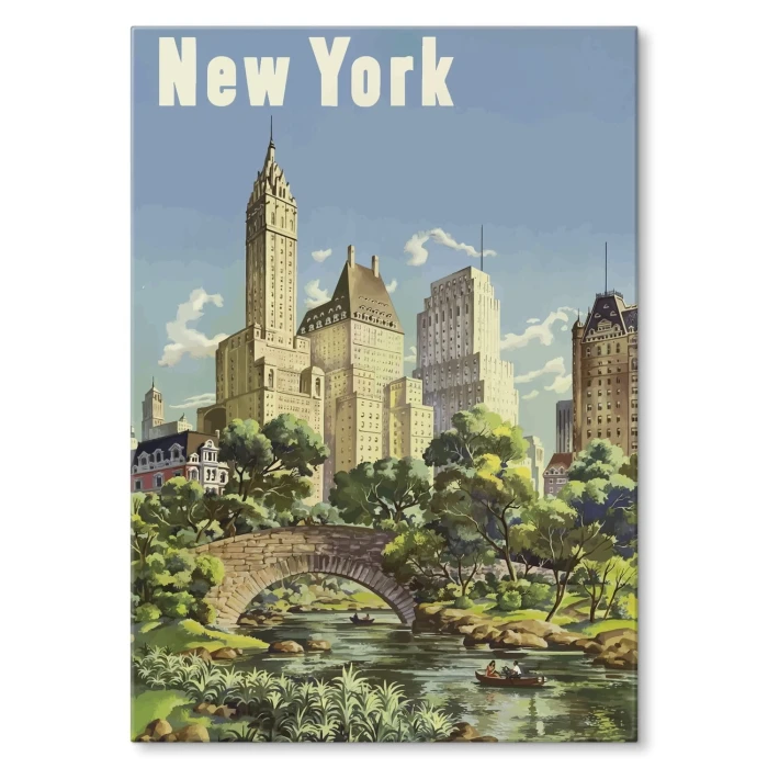 Plakat metalowy New York Prezent