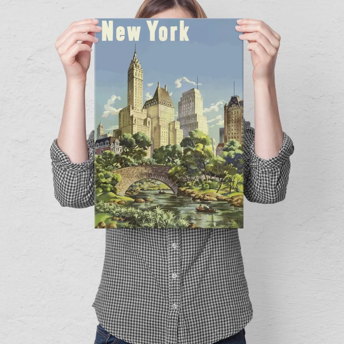 Plakat metalowy New York Prezent