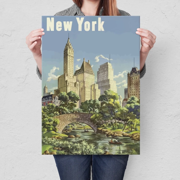 Plakat metalowy New York Prezent