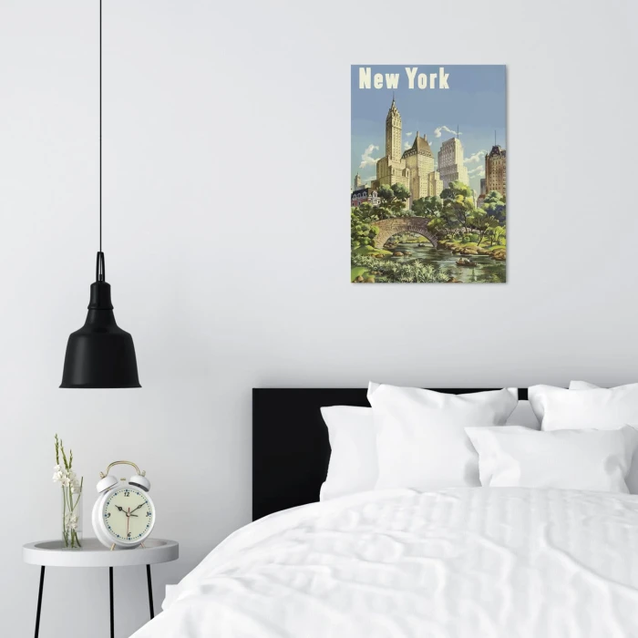 Plakat metalowy New York Prezent