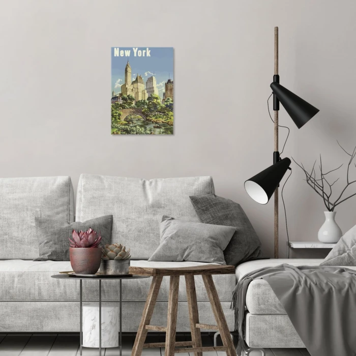 Plakat metalowy New York Prezent