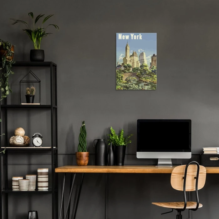 Plakat metalowy New York Prezent