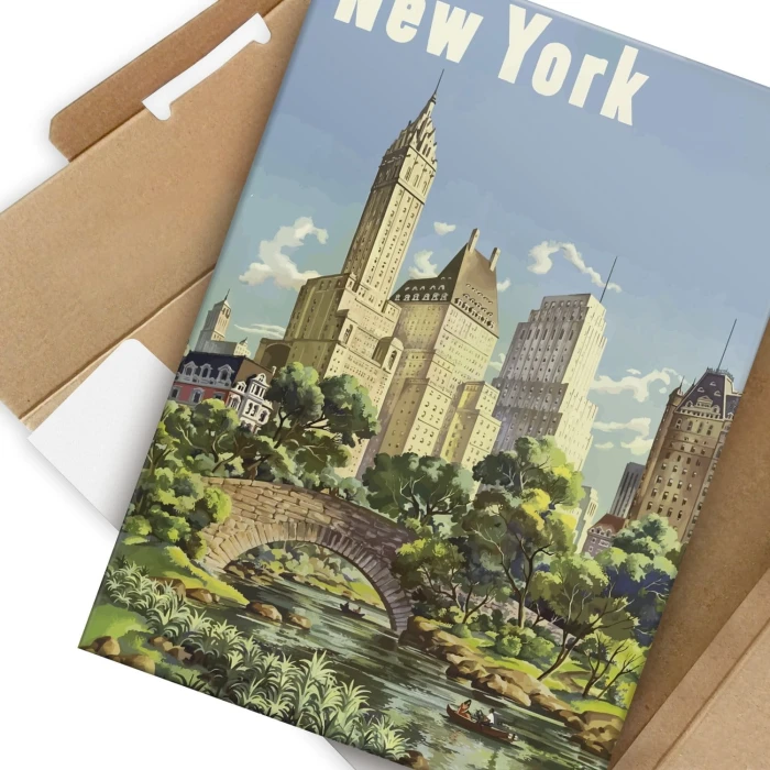 Plakat metalowy New York Prezent