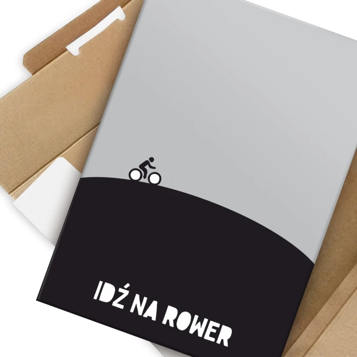 Plakat metalowy Idź na rower