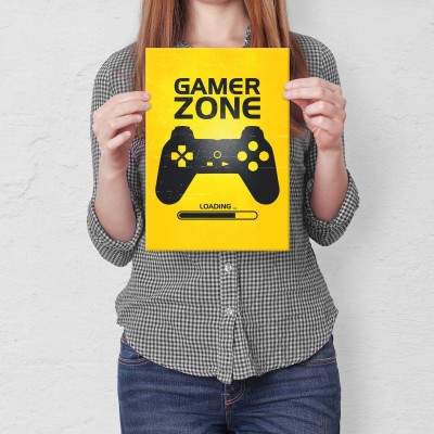 Plakat metalowy Gamer zone Prezent