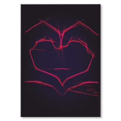 Plakat metalowy Symbol miłości Prezent