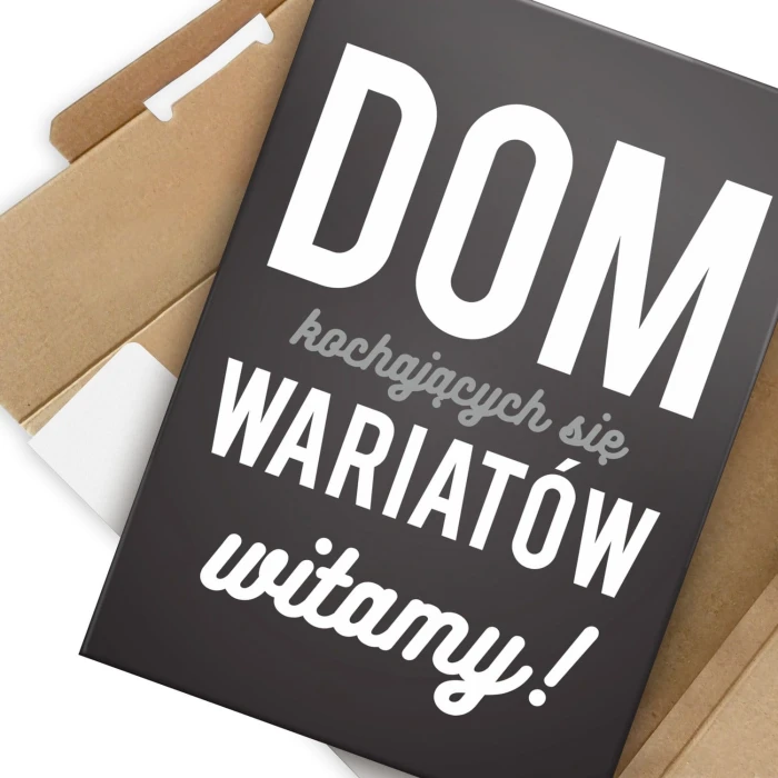 Plakat metalowy Dom wariatów Prezent