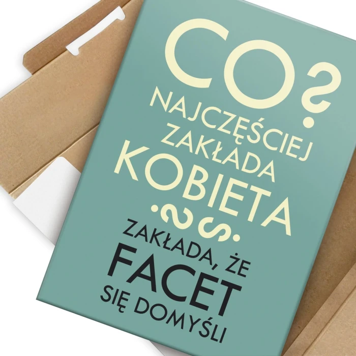 Plakat metalowy Co zakłada kobieta Prezent