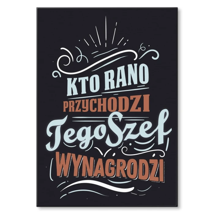 Plakat metalowy szef wynagrodzi