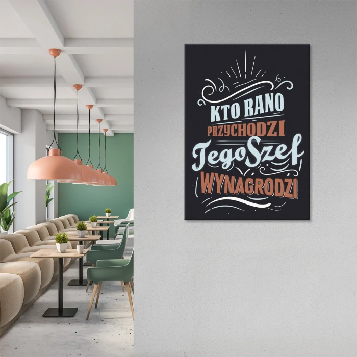 Plakat metalowy szef wynagrodzi