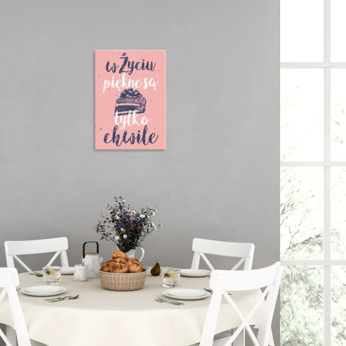 Plakat metalowy Piękne są tylko chwile Prezent