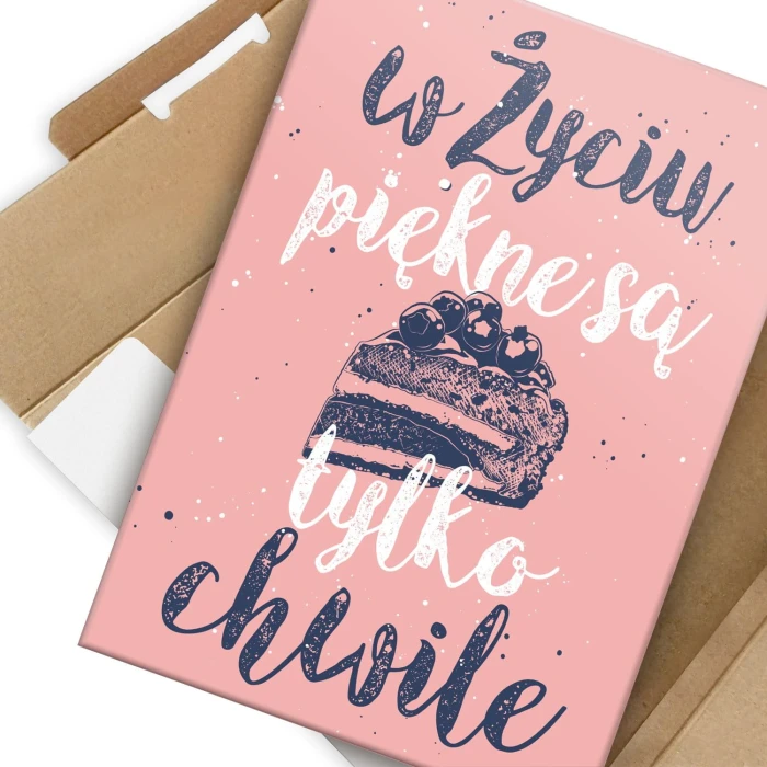 Plakat metalowy Piękne są tylko chwile Prezent
