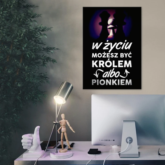 Plakat metalowy Możesz być królem