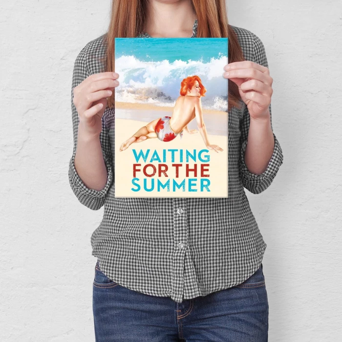 Plakat metalowy Waiting for the summer