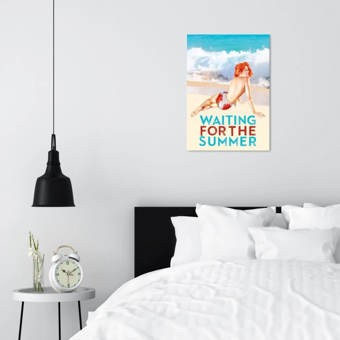 Plakat metalowy Waiting for the summer