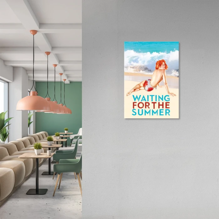 Plakat metalowy Waiting for the summer