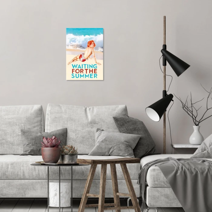 Plakat metalowy Waiting for the summer