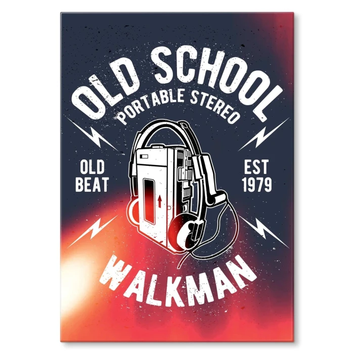 Plakat metalowy Walkman