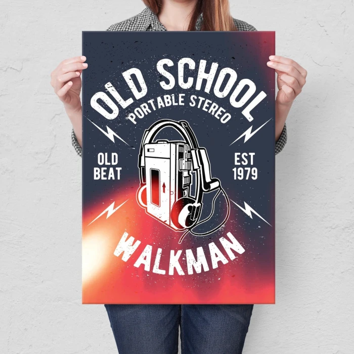 Plakat metalowy Walkman