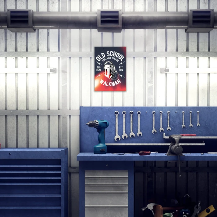 Plakat metalowy Walkman