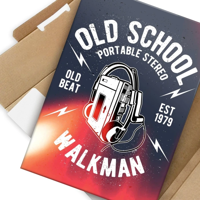 Plakat metalowy Walkman
