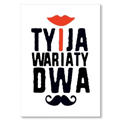 Plakat metalowy Wariaty dwa