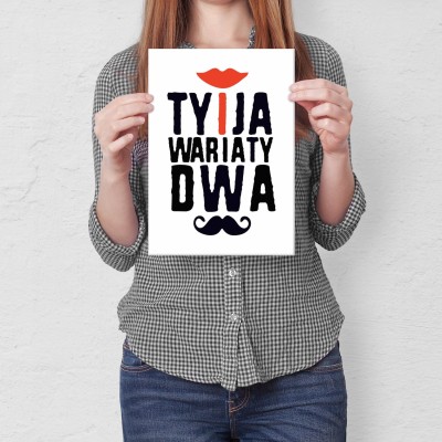 Plakat metalowy Wariaty dwa