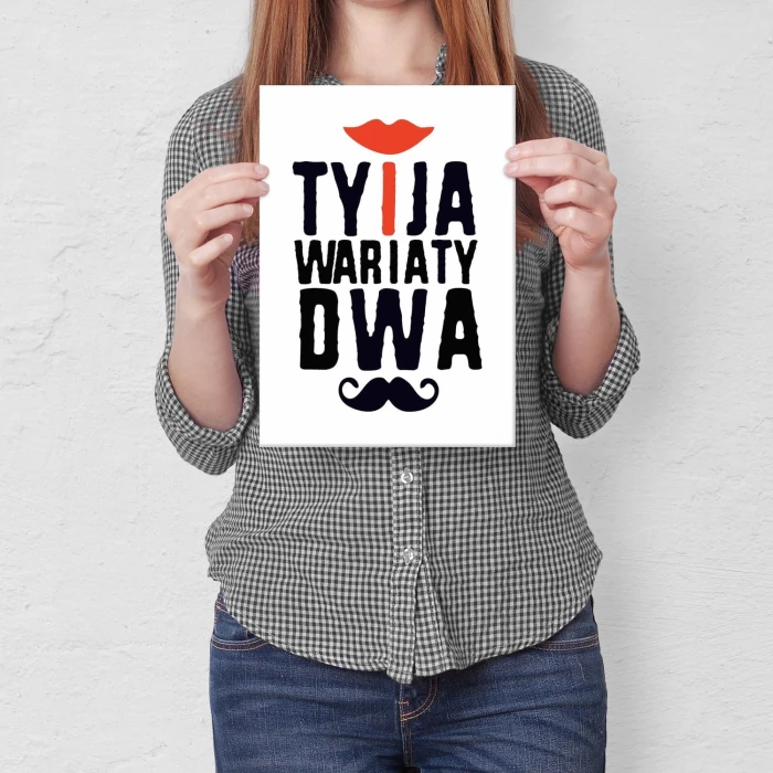 Plakat metalowy Wariaty dwa