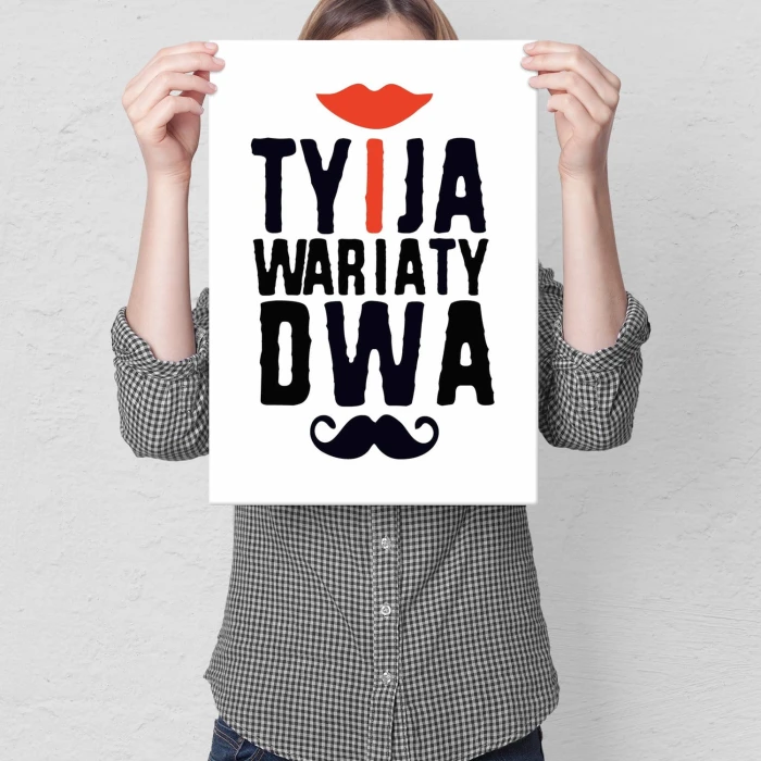 Plakat metalowy Wariaty dwa