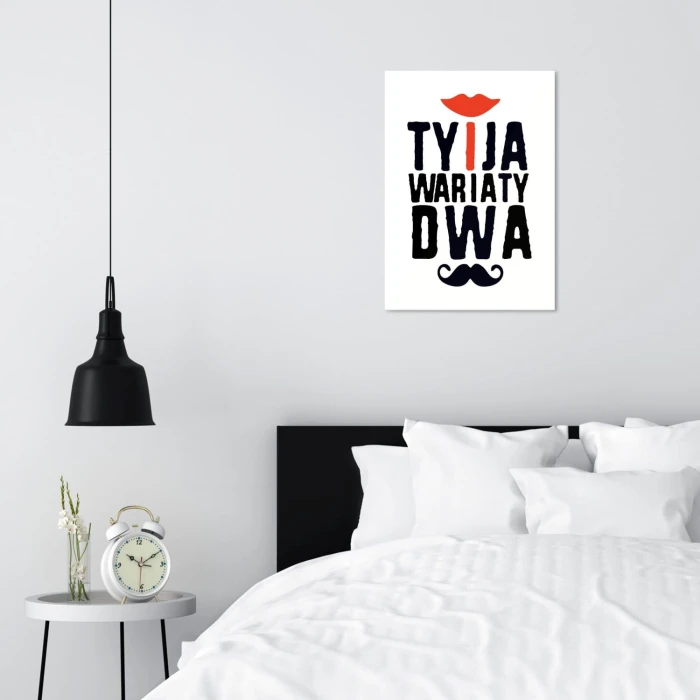 Plakat metalowy Wariaty dwa