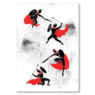 Plakat metalowy Wojownicy