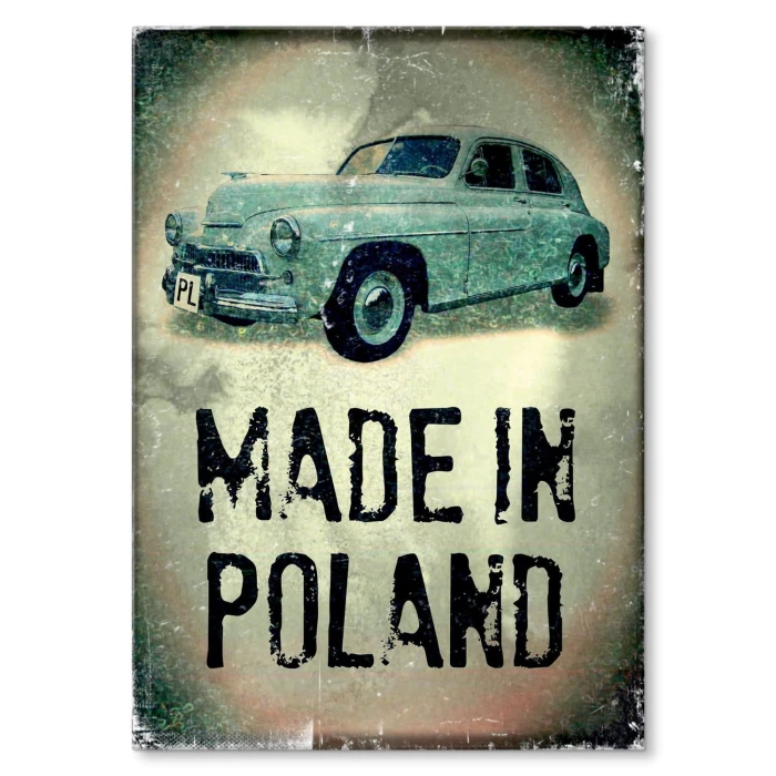 Plakat metalowy Warszawa