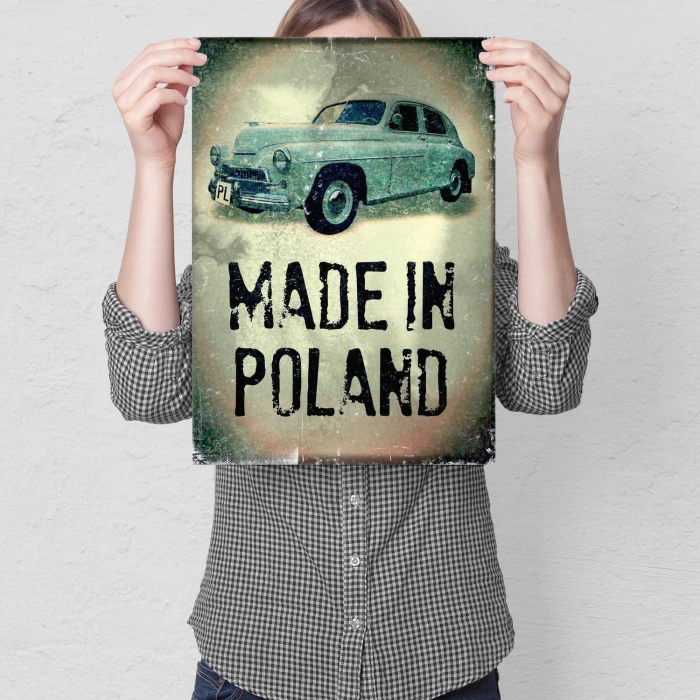 Plakat metalowy Warszawa