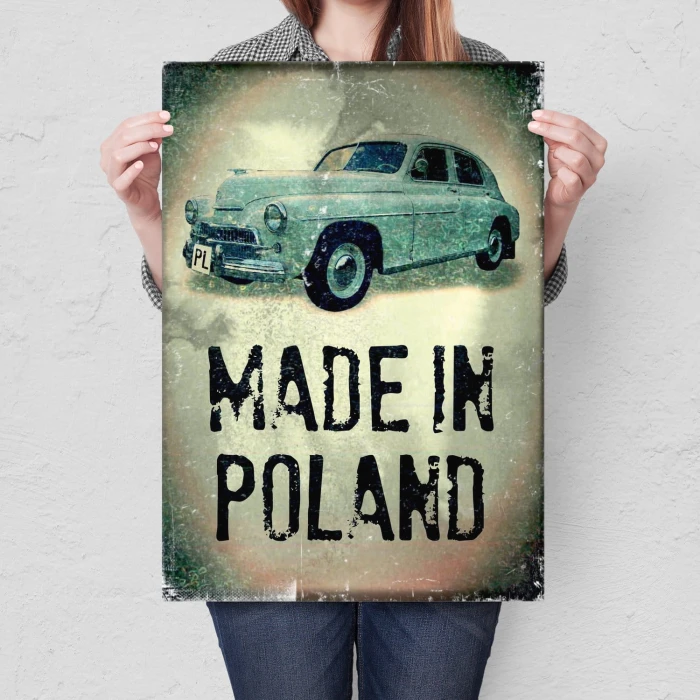 Plakat metalowy Warszawa