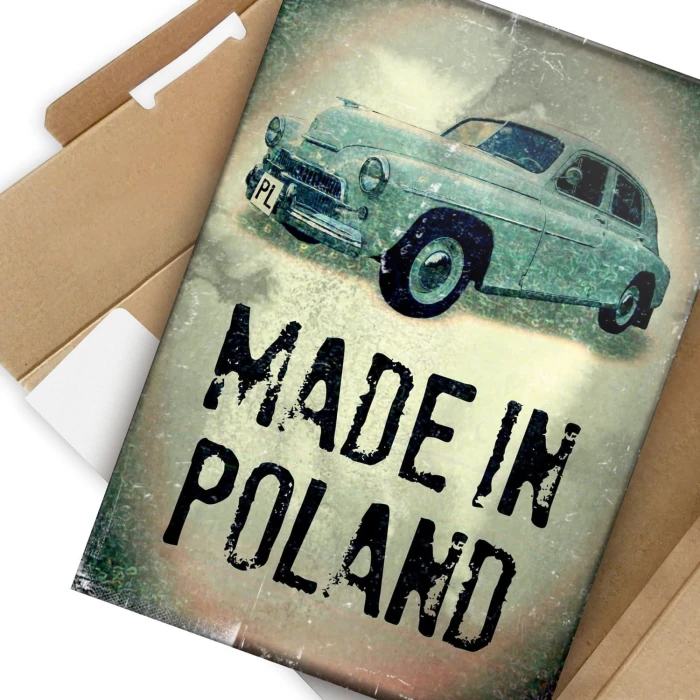 Plakat metalowy Warszawa